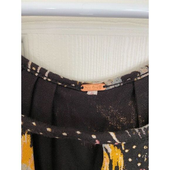 Free People Black and Orange Top (No size) - Picture 2 of 4